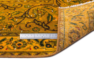 Yellow Over Dyed Vintage XLarge Rug 9'5'' x 12'10'' ft 288 x 391 cm