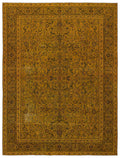 Yellow Over Dyed Vintage XLarge Rug 9'5'' x 12'10'' ft 288 x 391 cm