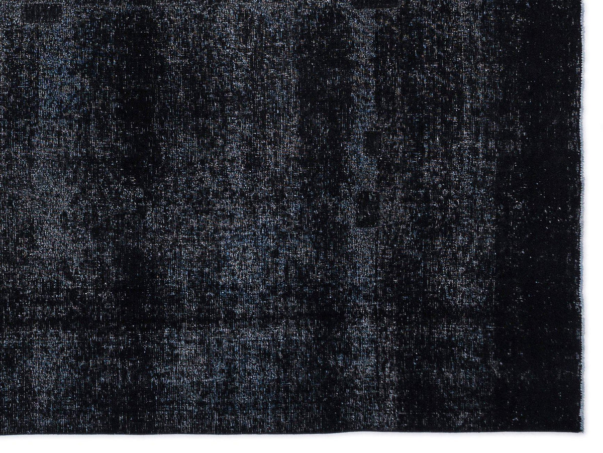 Black Over Dyed Vintage XLarge Rug 9&#39;2&#39;&#39; x 12&#39;2&#39;&#39; ft 280 x 371 cm