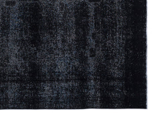 Black Over Dyed Vintage XLarge Rug 9'2'' x 12'2'' ft 280 x 371 cm