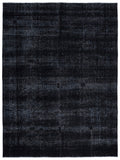 Black Over Dyed Vintage XLarge Rug 9'2'' x 12'2'' ft 280 x 371 cm