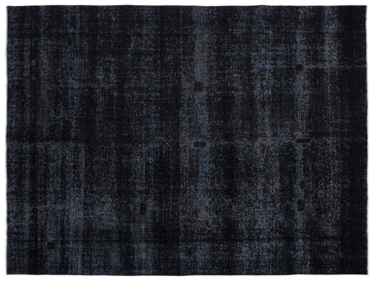 Black Over Dyed Vintage XLarge Rug 9&#39;2&#39;&#39; x 12&#39;2&#39;&#39; ft 280 x 371 cm