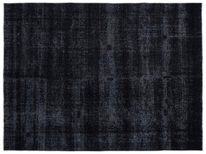 Black Over Dyed Vintage XLarge Rug 9'2'' x 12'2'' ft 280 x 371 cm