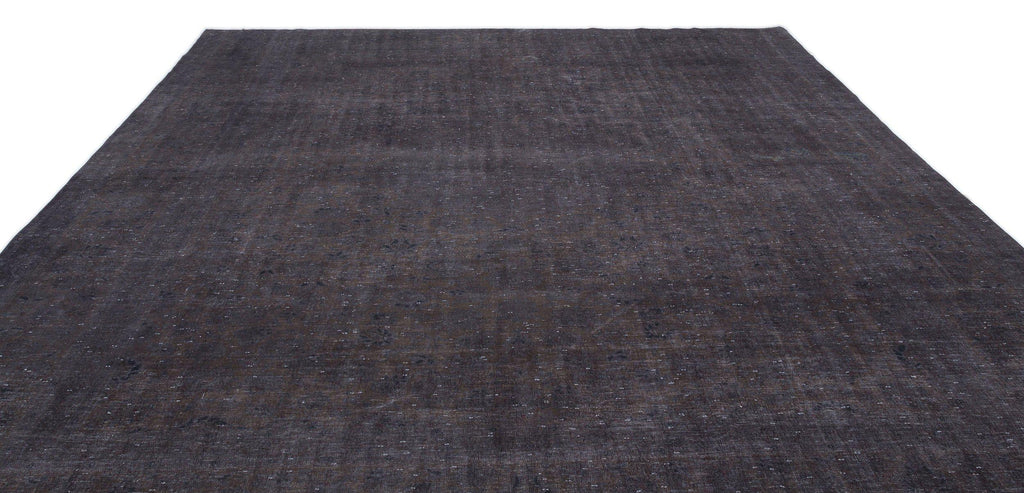 Gray Over Dyed Vintage XLarge Rug 9'11'' x 13'7'' ft 301 x 415 cm