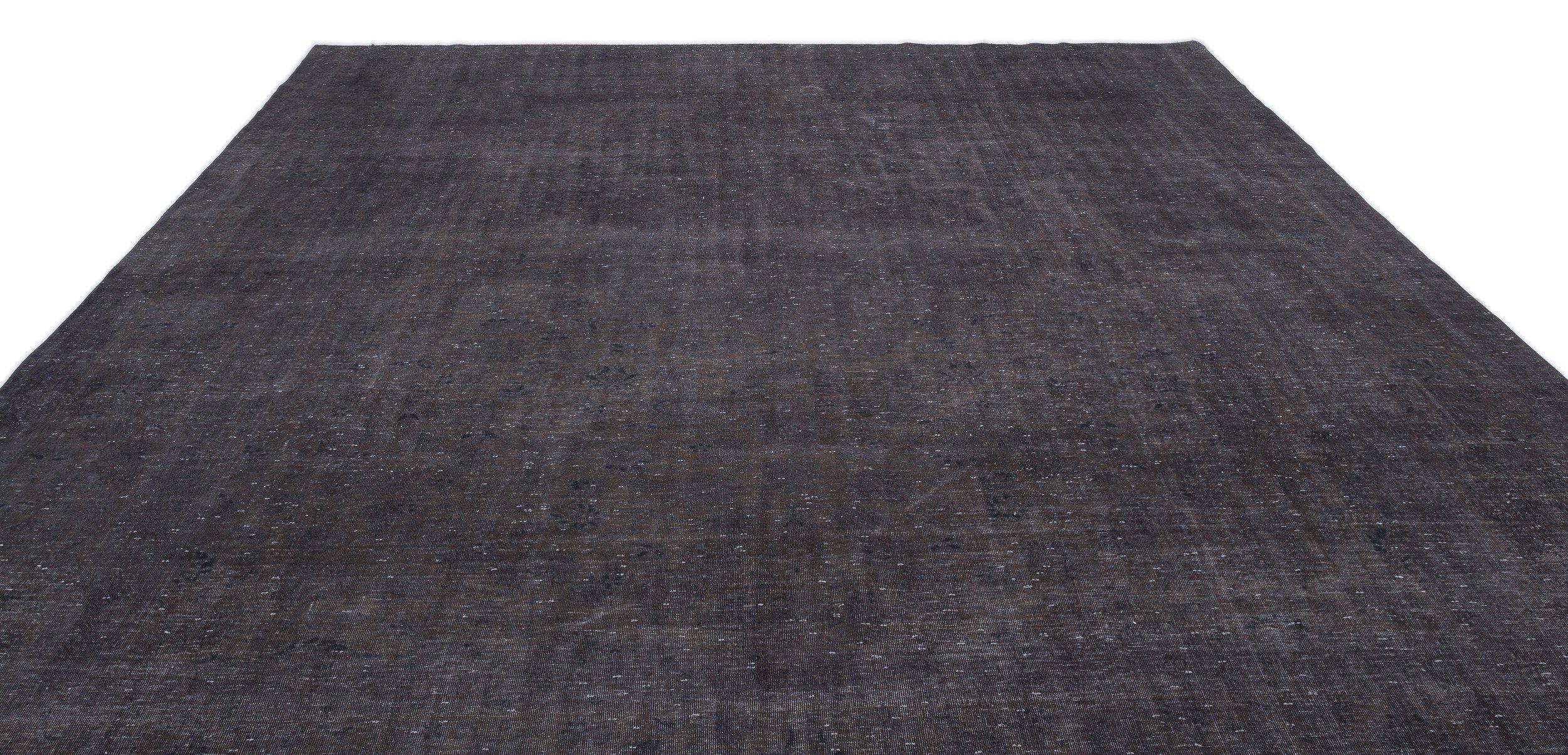 Gray Over Dyed Vintage XLarge Rug 9'11'' x 13'7'' ft 301 x 415 cm
