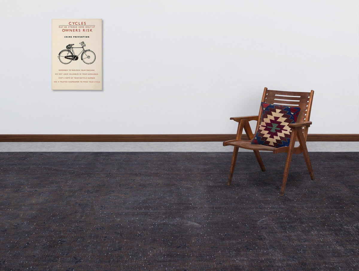 Gray Over Dyed Vintage XLarge Rug 9&#39;11&#39;&#39; x 13&#39;7&#39;&#39; ft 301 x 415 cm