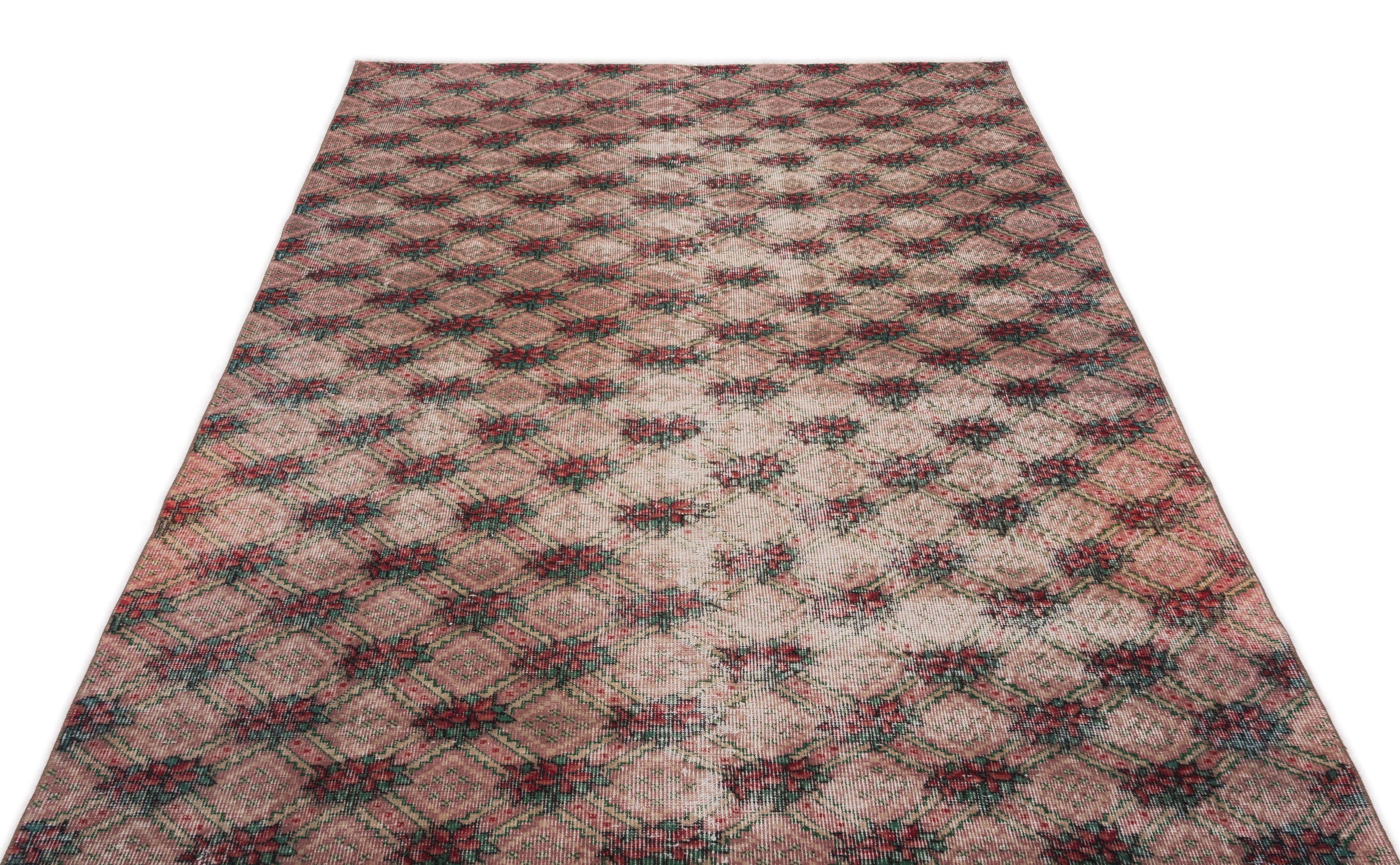Naturel Over Dyed Vintage Rug 5'1'' x 8'9'' ft 154 x 266 cm