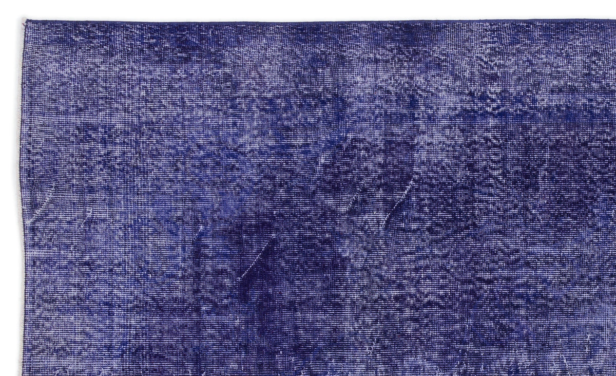 Purple Over Dyed Vintage Rug 5&#39;7&#39;&#39; x 9&#39;7&#39;&#39; ft 170 x 291 cm