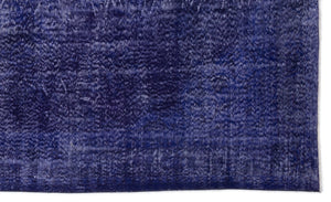 Purple Over Dyed Vintage Rug 5'7'' x 9'7'' ft 170 x 291 cm