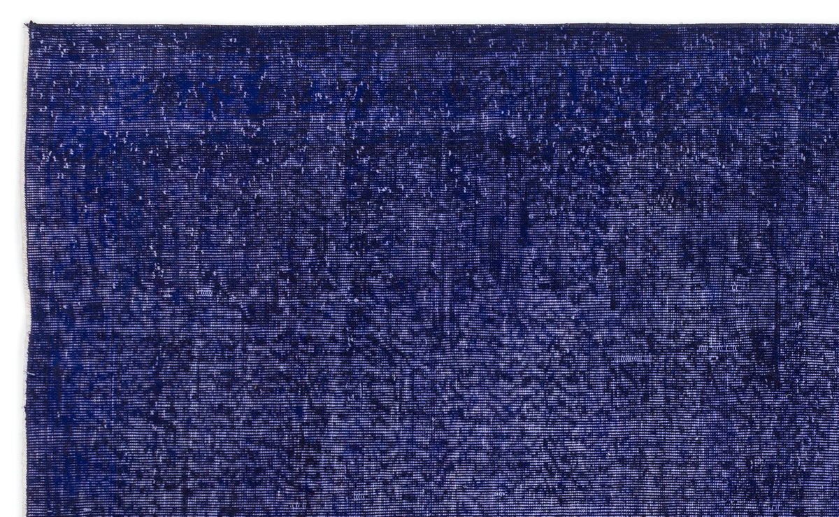Purple Over Dyed Vintage Rug 5&#39;8&#39;&#39; x 9&#39;3&#39;&#39; ft 172 x 283 cm
