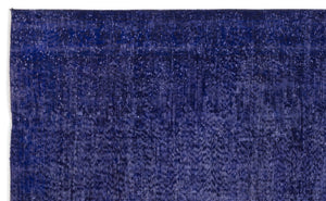 Purple Over Dyed Vintage Rug 5'8'' x 9'3'' ft 172 x 283 cm