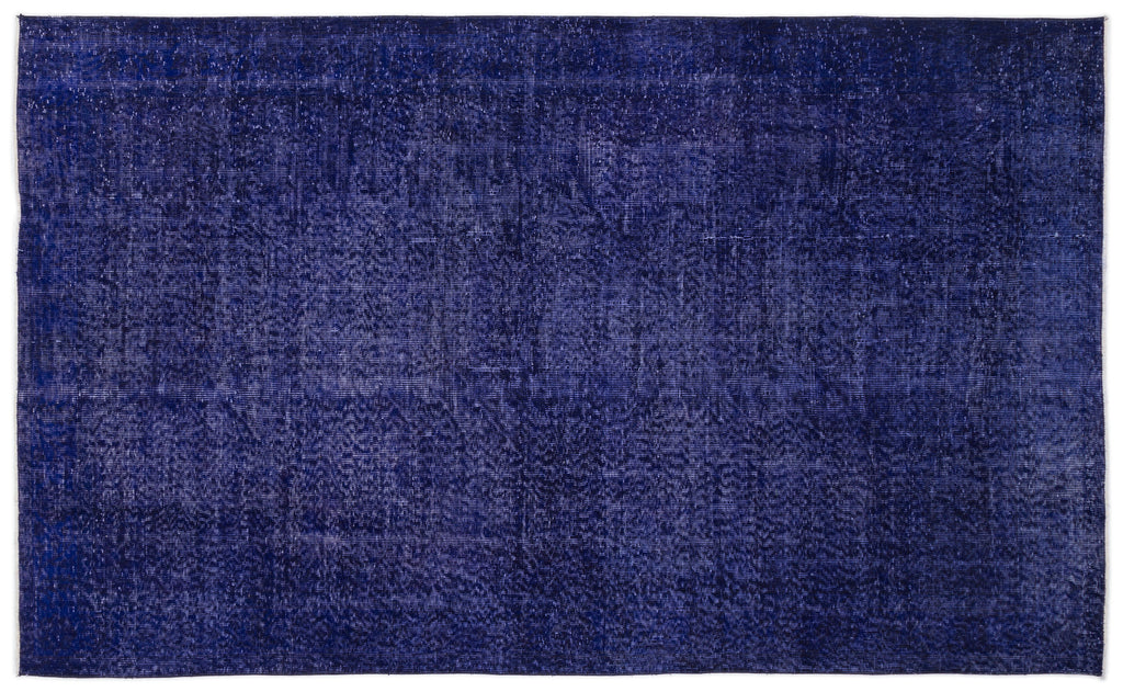 Purple Over Dyed Vintage Rug 5'8'' x 9'3'' ft 172 x 283 cm