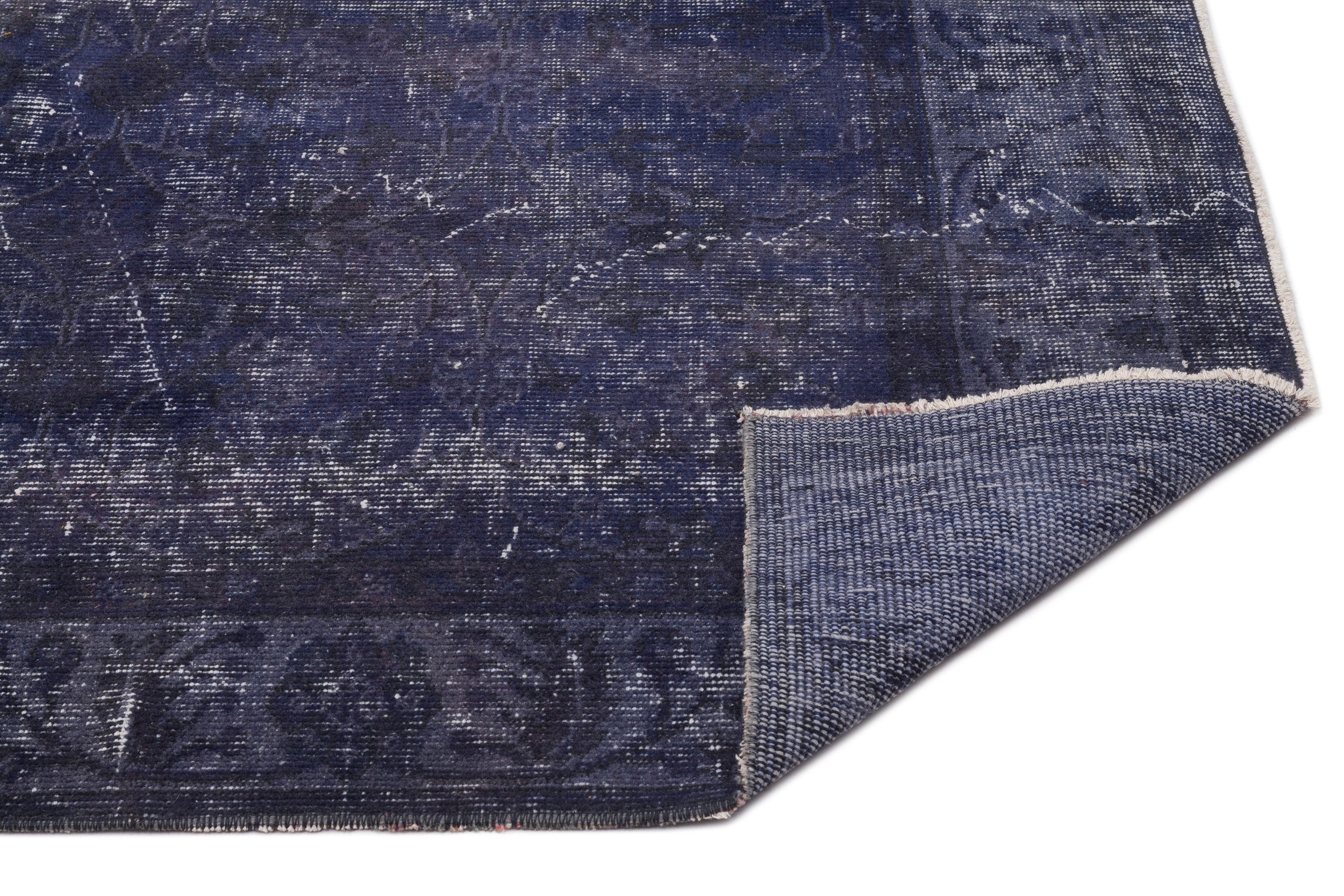 Naturel Over Dyed Vintage Rug 5'7'' x 9'3'' ft 170 x 282 cm