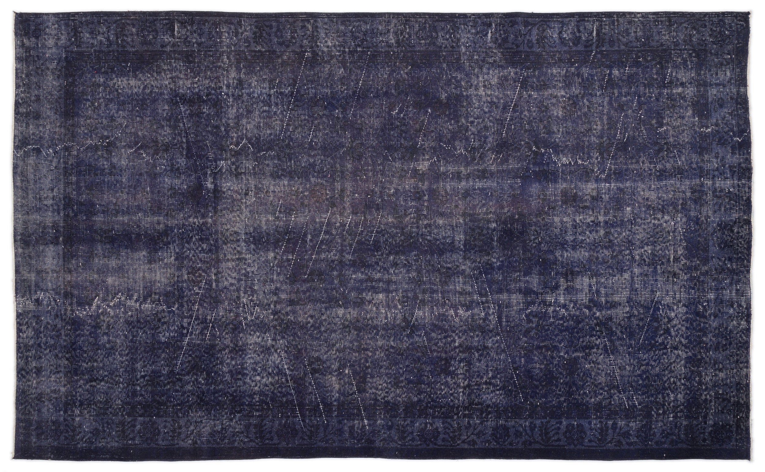 Naturel Over Dyed Vintage Rug 5'7'' x 9'3'' ft 170 x 282 cm
