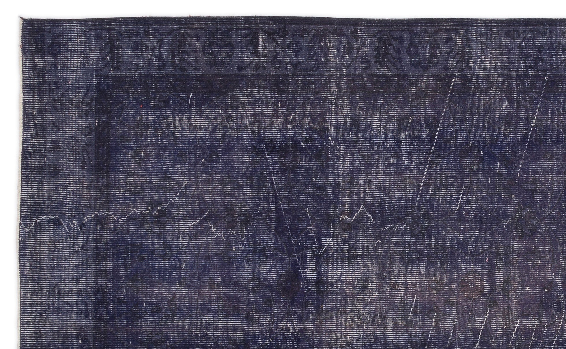 Naturel Over Dyed Vintage Rug 5'7'' x 9'3'' ft 170 x 282 cm