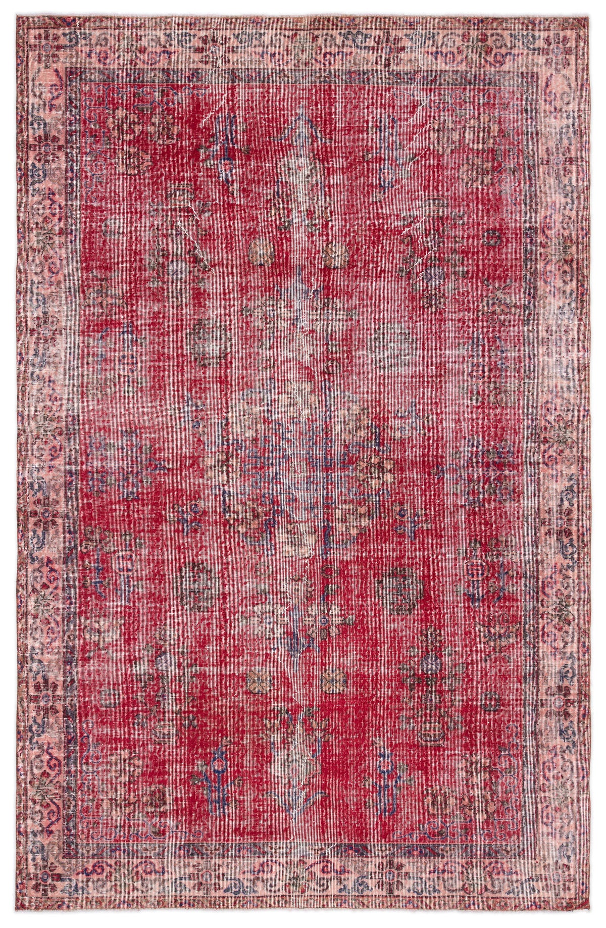 Naturel Over Dyed Vintage Rug 5&#39;11&#39;&#39; x 9&#39;4&#39;&#39; ft 180 x 285 cm