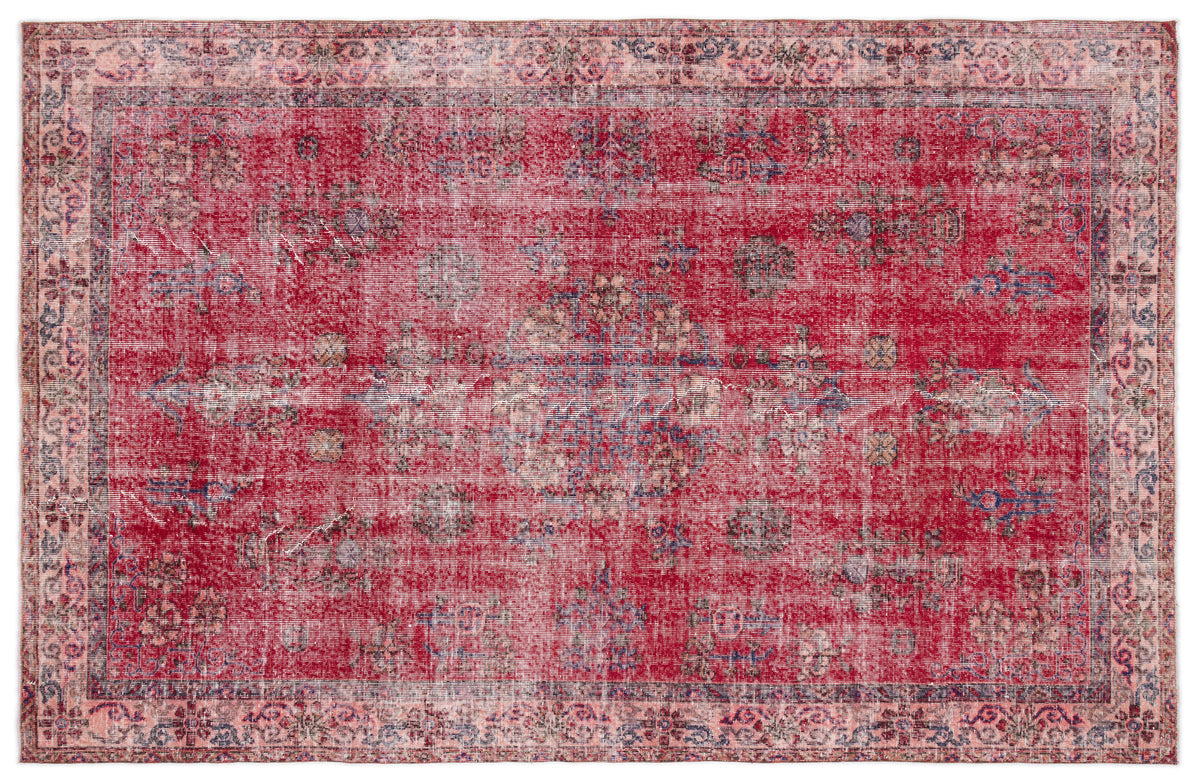 Naturel Over Dyed Vintage Rug 5&#39;11&#39;&#39; x 9&#39;4&#39;&#39; ft 180 x 285 cm