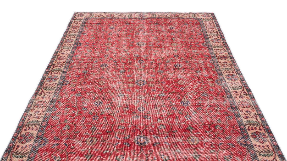 Naturel Over Dyed Vintage Rug 5&#39;6&#39;&#39; x 9&#39;4&#39;&#39; ft 167 x 285 cm