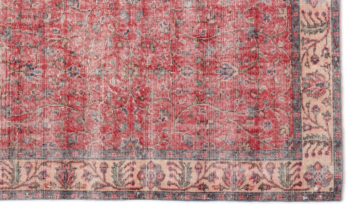 Naturel Over Dyed Vintage Rug 5&#39;6&#39;&#39; x 9&#39;4&#39;&#39; ft 167 x 285 cm