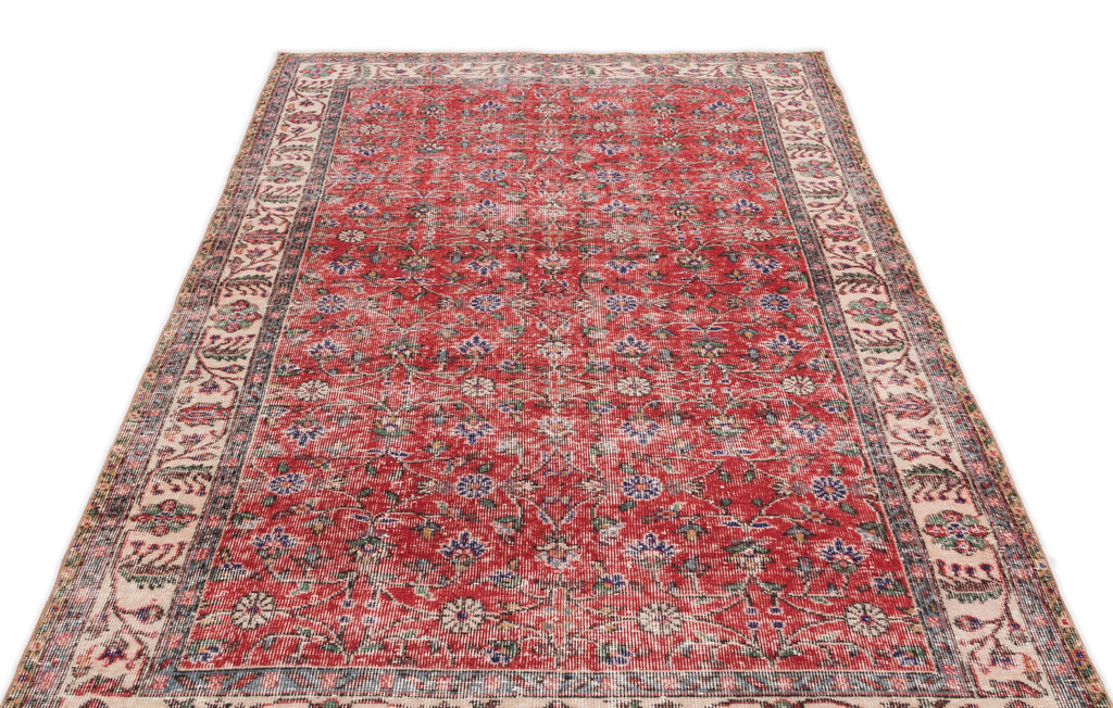 Naturel Over Dyed Vintage Rug 4'10'' x 8'8'' ft 148 x 264 cm