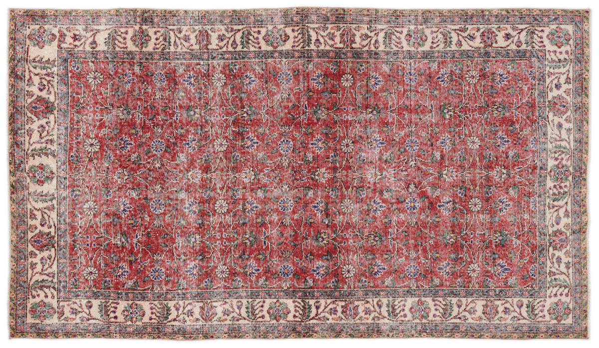 Naturel Over Dyed Vintage Rug 4&#39;10&#39;&#39; x 8&#39;8&#39;&#39; ft 148 x 264 cm