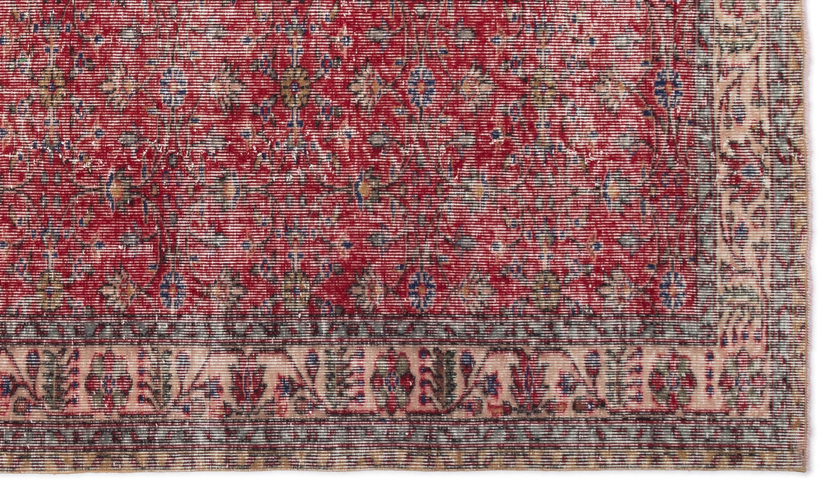 Naturel Over Dyed Vintage Rug 5&#39;5&#39;&#39; x 9&#39;3&#39;&#39; ft 165 x 283 cm