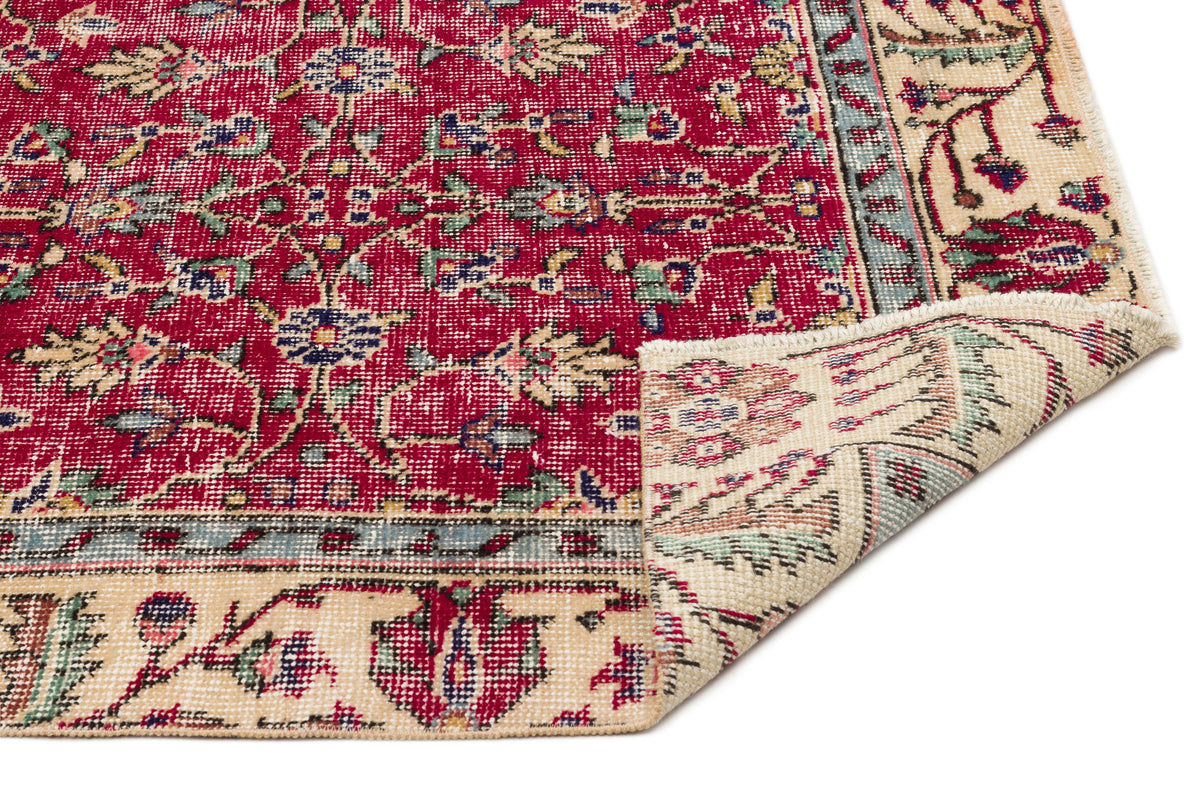 Naturel Over Dyed Vintage Rug 5&#39;3&#39;&#39; x 8&#39;12&#39;&#39; ft 160 x 274 cm