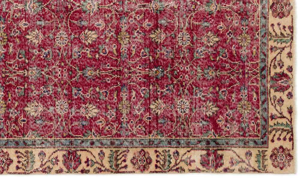 Naturel Over Dyed Vintage Rug 5'3'' x 8'12'' ft 160 x 274 cm