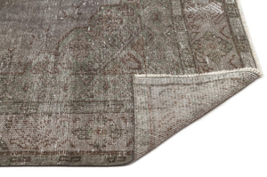 Gray Over Dyed Vintage Rug 5'11'' x 9'11'' ft 180 x 302 cm