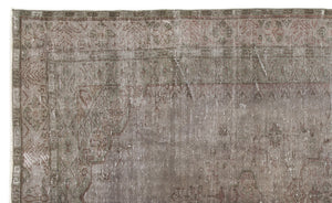 Gray Over Dyed Vintage Rug 5'11'' x 9'11'' ft 180 x 302 cm