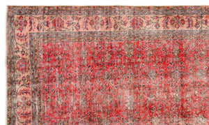 Naturel Over Dyed Vintage Rug 5'4'' x 8'7'' ft 162 x 262 cm