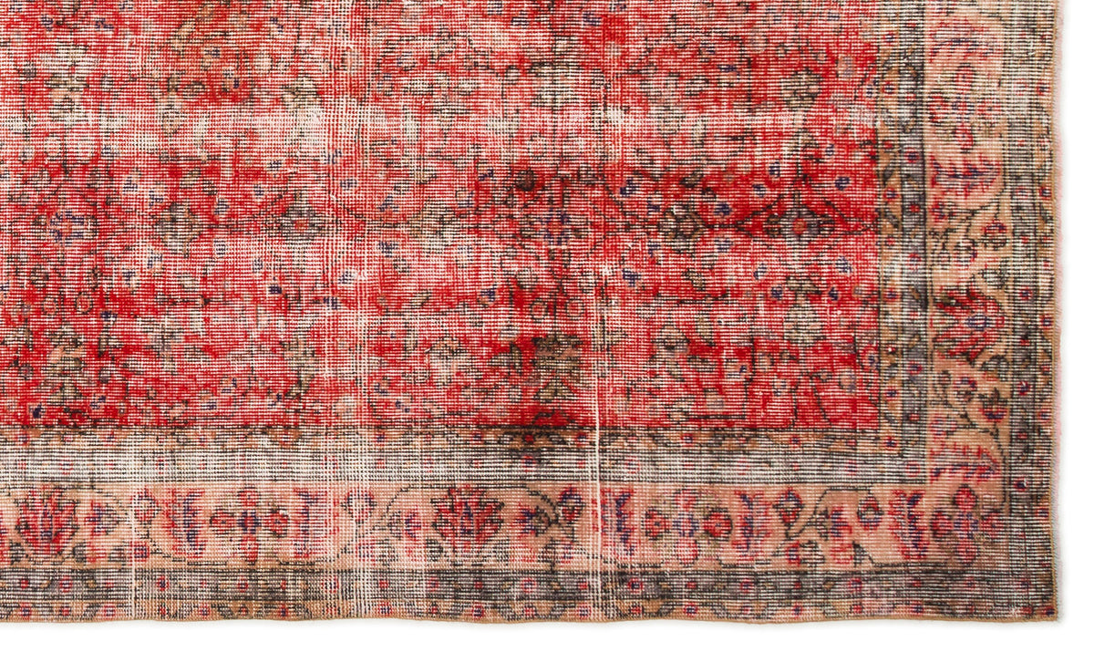 Naturel Over Dyed Vintage Rug 5&#39;4&#39;&#39; x 8&#39;7&#39;&#39; ft 162 x 262 cm