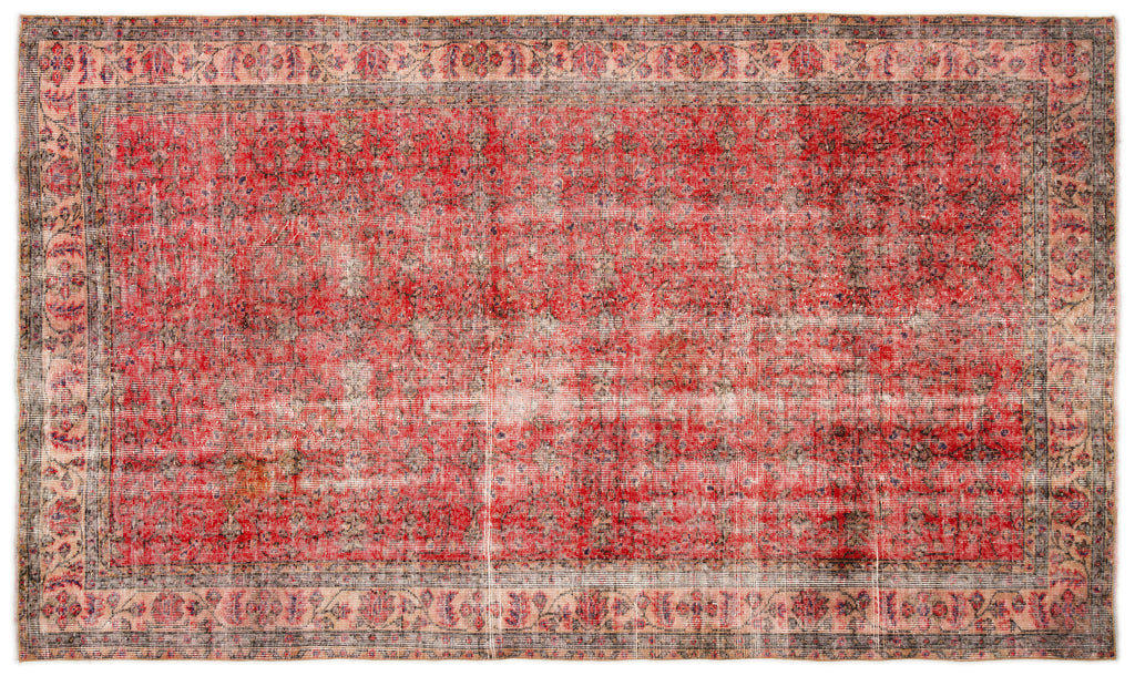 Naturel Over Dyed Vintage Rug 5'4'' x 8'7'' ft 162 x 262 cm