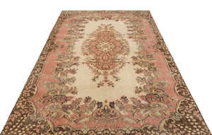 Naturel Over Dyed Vintage Rug 5'6'' x 9'3'' ft 167 x 281 cm