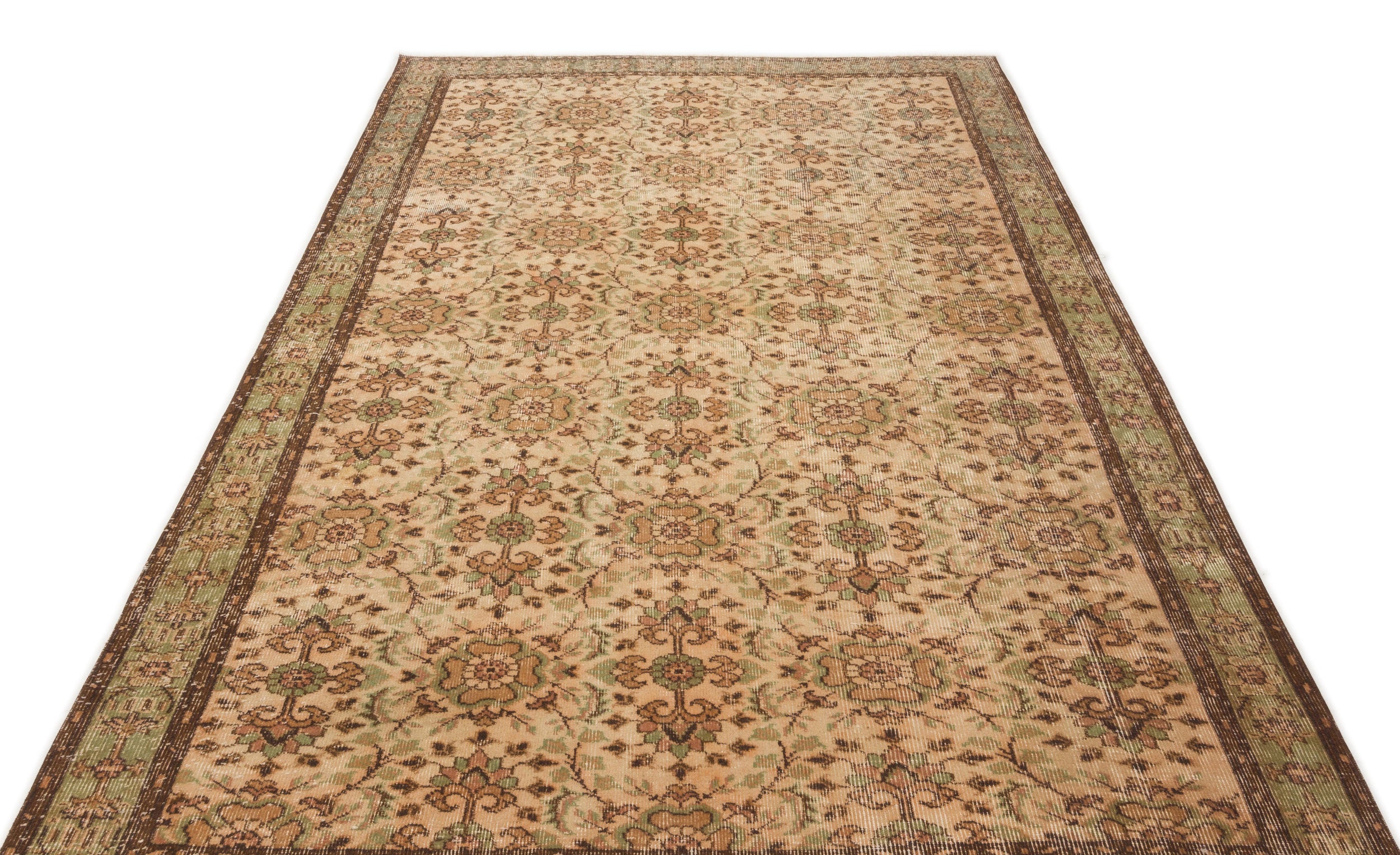 Naturel Over Dyed Vintage Rug 5'8'' x 8'7'' ft 173 x 262 cm