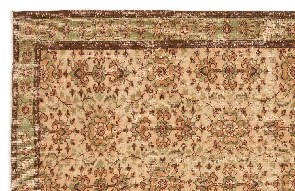 Naturel Over Dyed Vintage Rug 5'8'' x 8'7'' ft 173 x 262 cm