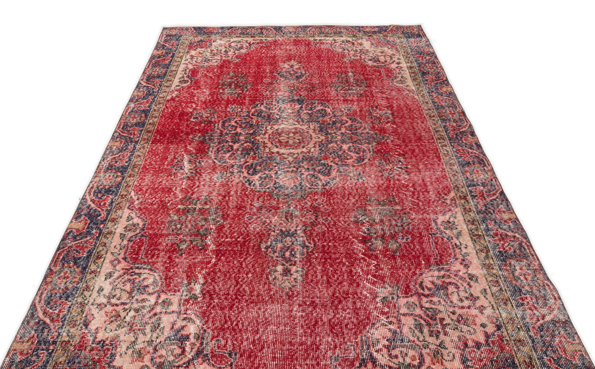 Naturel Over Dyed Vintage Rug 5&#39;8&#39;&#39; x 9&#39;5&#39;&#39; ft 173 x 286 cm