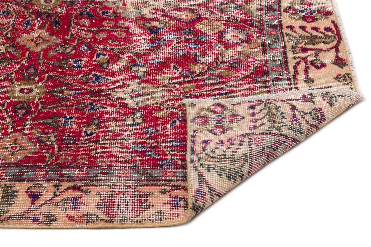 Naturel Over Dyed Vintage Rug 4&#39;11&#39;&#39; x 8&#39;7&#39;&#39; ft 151 x 262 cm