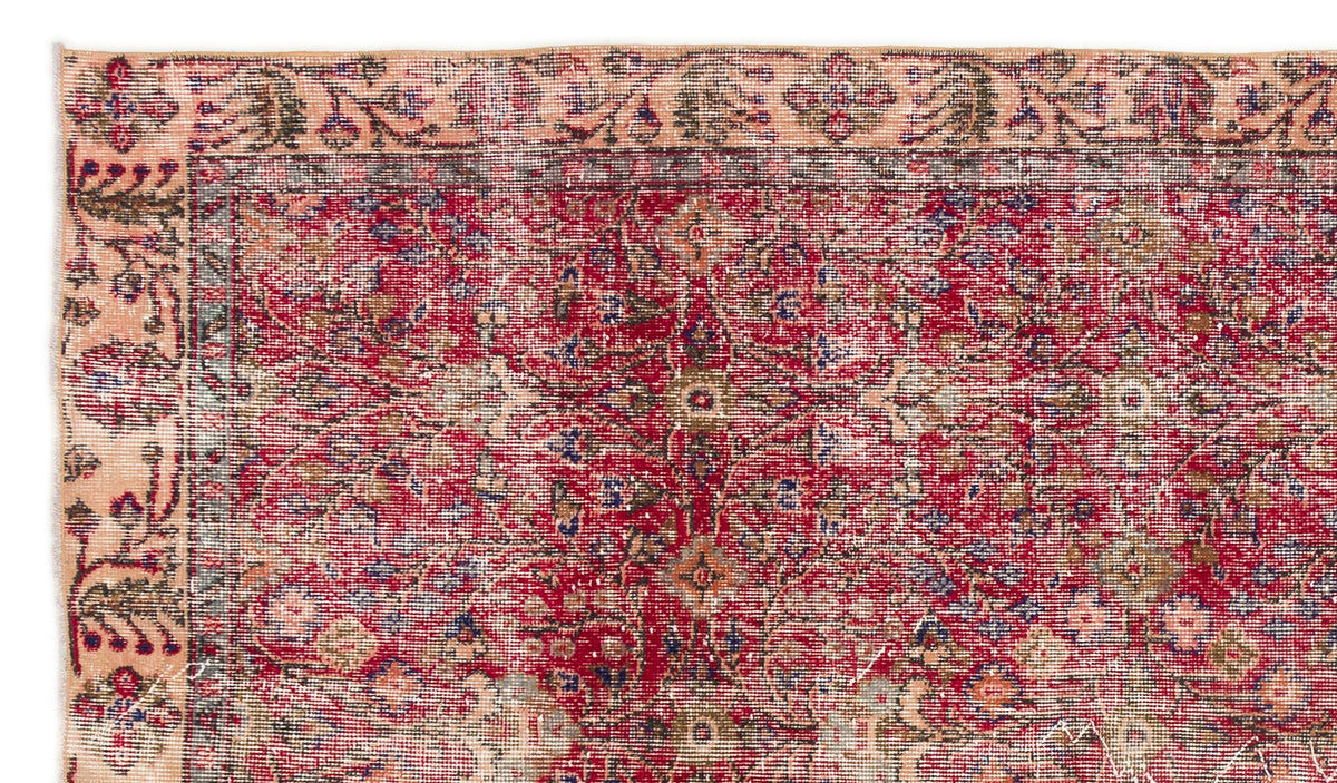 Naturel Over Dyed Vintage Rug 4&#39;11&#39;&#39; x 8&#39;7&#39;&#39; ft 151 x 262 cm