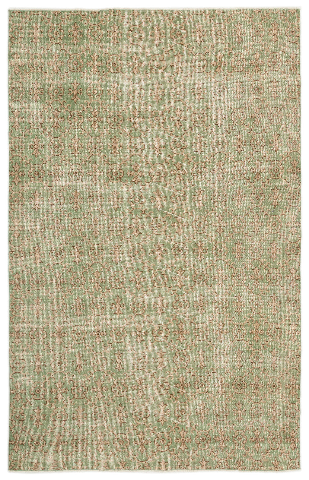 Naturel Over Dyed Vintage Rug 5'6'' x 8'8'' ft 168 x 264 cm