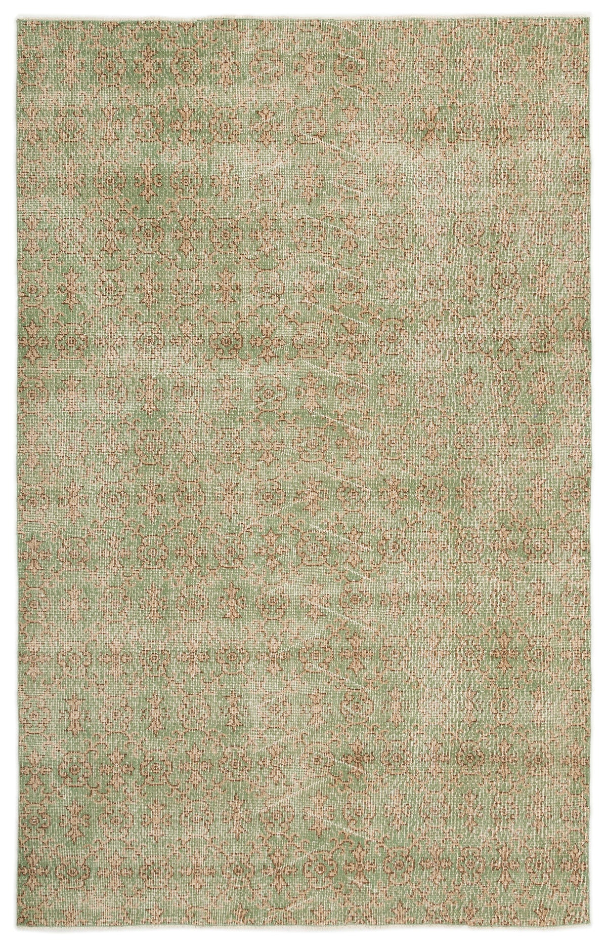 Naturel Over Dyed Vintage Rug 5&#39;6&#39;&#39; x 8&#39;8&#39;&#39; ft 168 x 264 cm