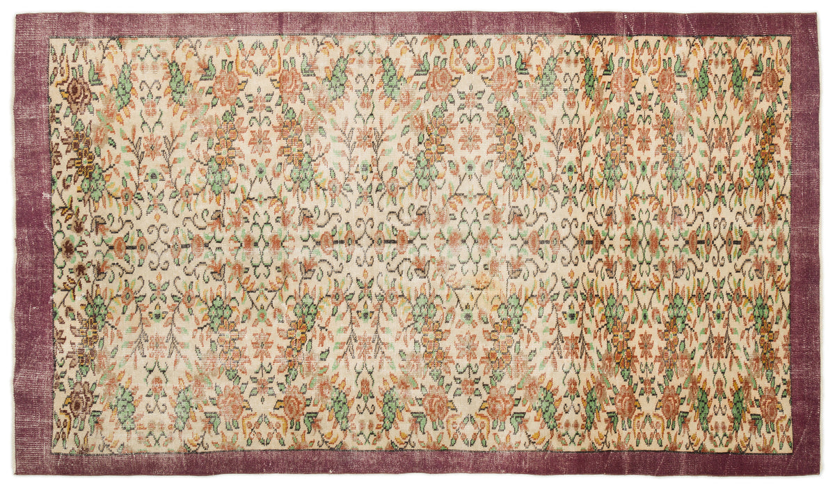 Naturel Over Dyed Vintage Rug 5&#39;11&#39;&#39; x 9&#39;7&#39;&#39; ft 180 x 292 cm