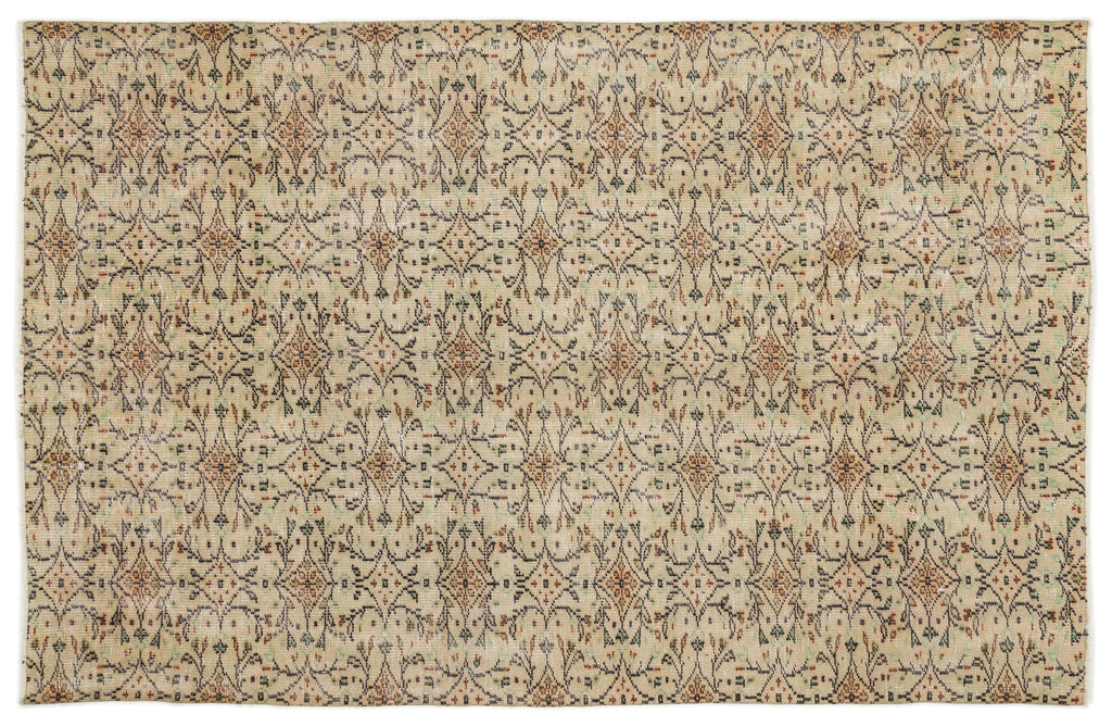 Naturel Over Dyed Vintage Rug 5'10'' x 8'12'' ft 177 x 274 cm