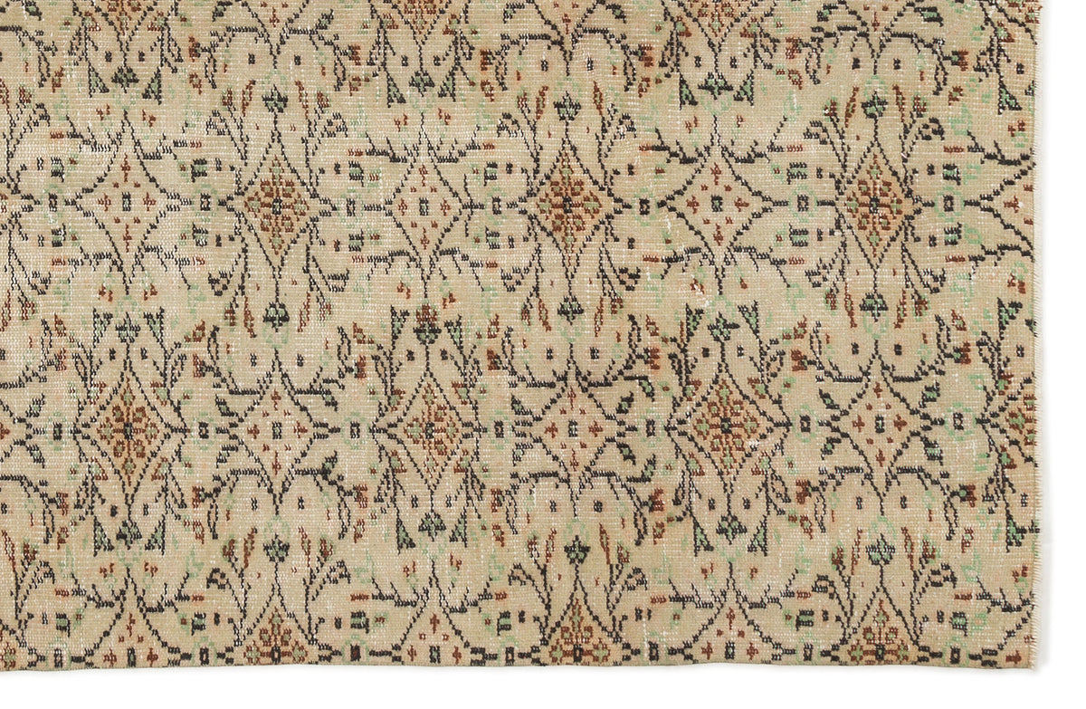 Naturel Over Dyed Vintage Rug 5&#39;10&#39;&#39; x 8&#39;12&#39;&#39; ft 177 x 274 cm