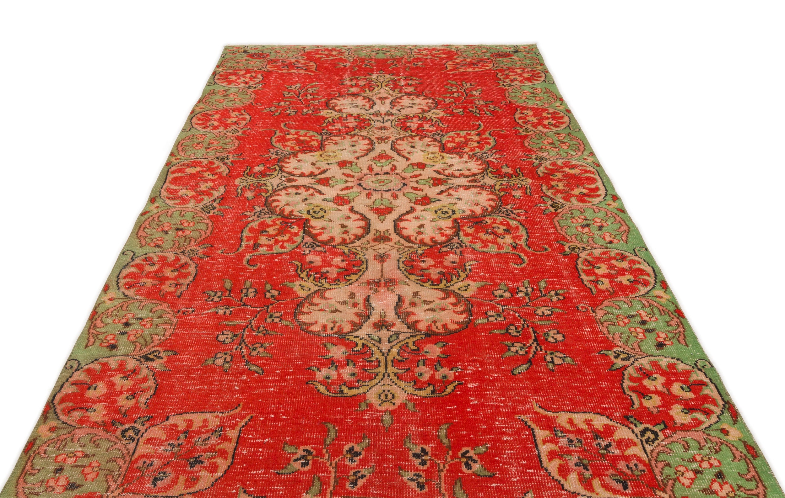 Naturel Over Dyed Vintage Rug 6'1'' x 10'4'' ft 185 x 316 cm