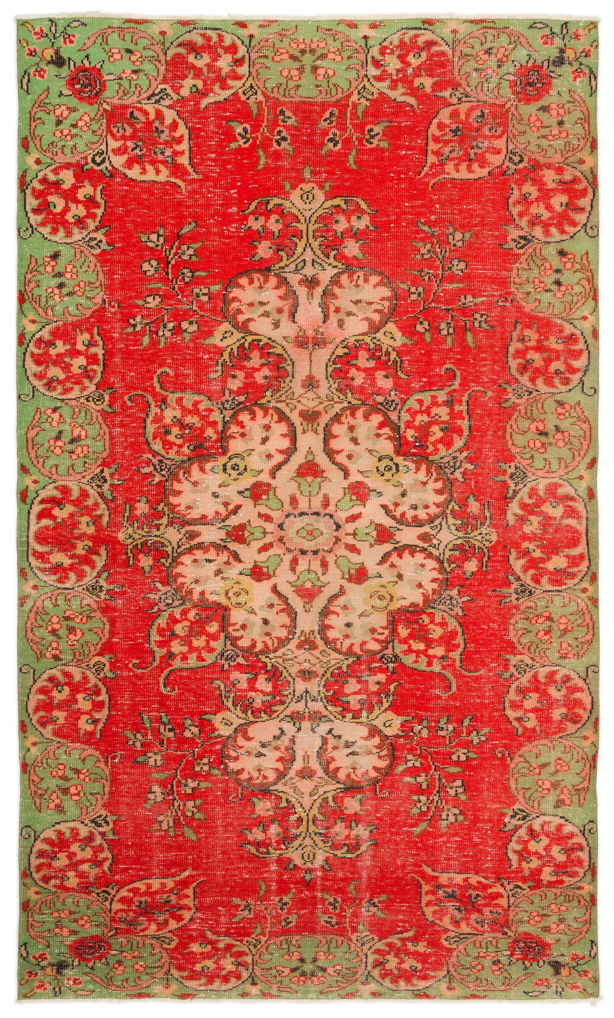 Naturel Over Dyed Vintage Rug 6&#39;1&#39;&#39; x 10&#39;4&#39;&#39; ft 185 x 316 cm