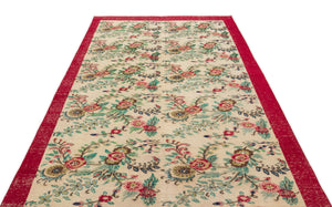 Naturel Over Dyed Vintage Rug 5'8'' x 8'8'' ft 172 x 265 cm