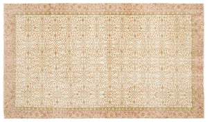 Beige Over Dyed Vintage Rug 5'7'' x 9'10'' ft 170 x 300 cm