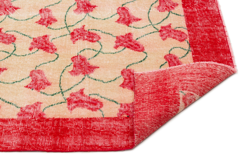 Naturel Over Dyed Vintage Rug 5'0'' x 8'3'' ft 153 x 251 cm