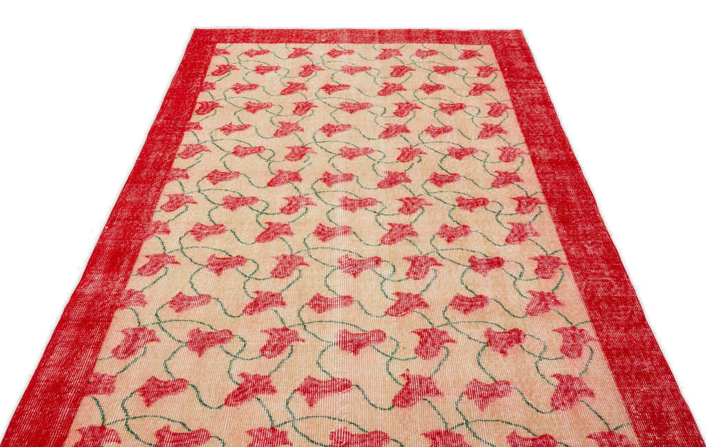 Naturel Over Dyed Vintage Rug 5'0'' x 8'3'' ft 153 x 251 cm